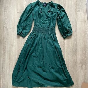 GAP Teal Long Sleeve Dress